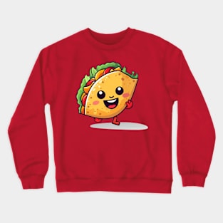 kawaii Taco  T-Shirt cute potatofood funny Crewneck Sweatshirt